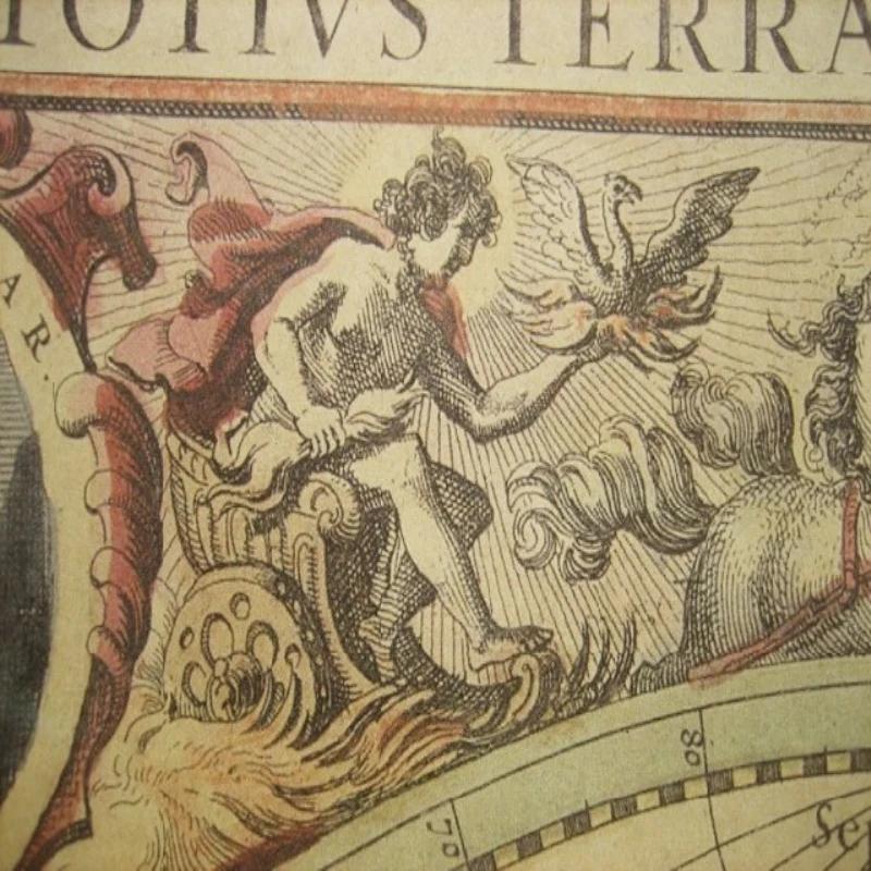 Винтажный Постер &quot1641 старая морская карта&quot кафе украшение для дома подробный