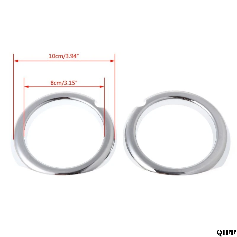 Прямая поставка и оптовая продажа 2 шт. хромированная Автомобильная передняя