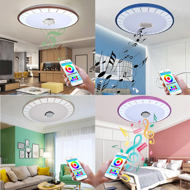 Птичье гнездо современный потолочный светильник s RGB с регулируемой яркостью 36 Вт 40 Вт приложение дистанционного управления Bluetooth музыкальный светильник для гостиной Детская спальня потолочный светильник