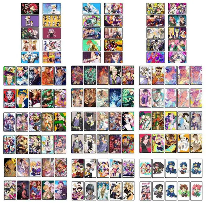 10 шт./компл. JOJO приключения Джоджо Золотой ветер Giorno Giovanna наклейки карт DIY Матовый наклейка телефон Водонепроницаемый наклейки