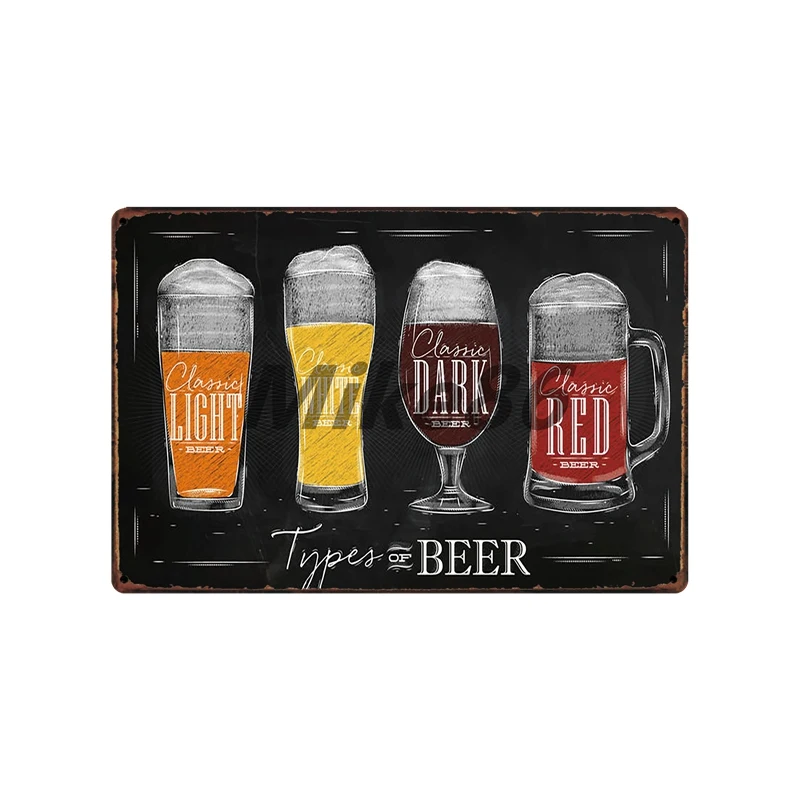 [Mike86] забавное пиво BREWCO вино мира жестяная вывеска на заказ плакат личность Классический Металл живопись Декор Искусство FG-5121 - Цвет: SA-4706