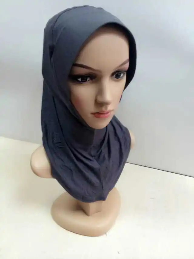 LJ7 стиль хиджаб для детей складывается 2 шт. детей hijabs модный мусульманский хиджаб дети пашмины - Цвет: TJ170005