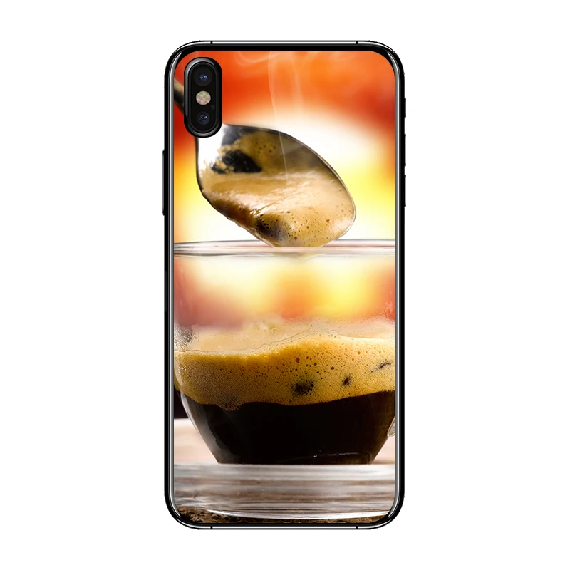 Bauqee для IPhone 10 6 6S 6/7/8 плюс Кофейные зерна хлеб теплый PC + TPU Тонкий корпус телефона X