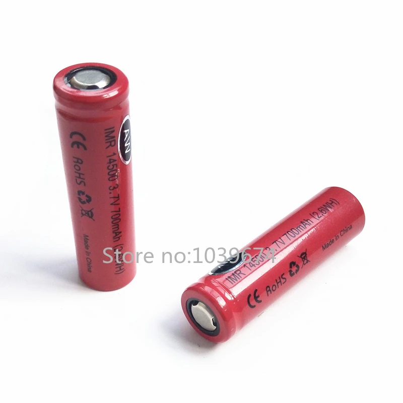 Литий ионный 14500 AA 700mah 3 7 V 2.6WH аккумуляторные батареи для Мощность банка (с плоским