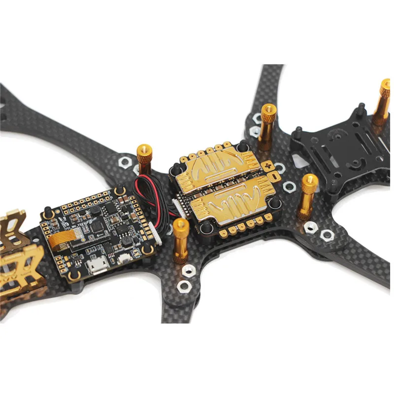 FLYWOO Mr.Croc FPV Фристайл углеродное волокно 225 мм 5 дюймов Arm-Gloden Racing Drone Frame Kit для RC