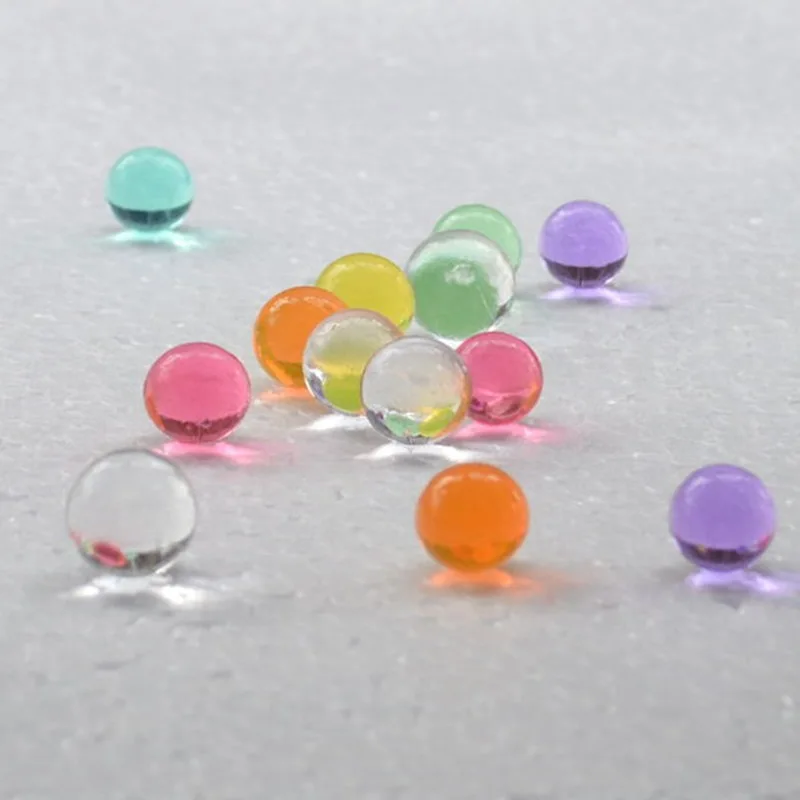 Модные разноцветные хрустальные бусины в форме почвы 4 пакета (400 шт.) для воды