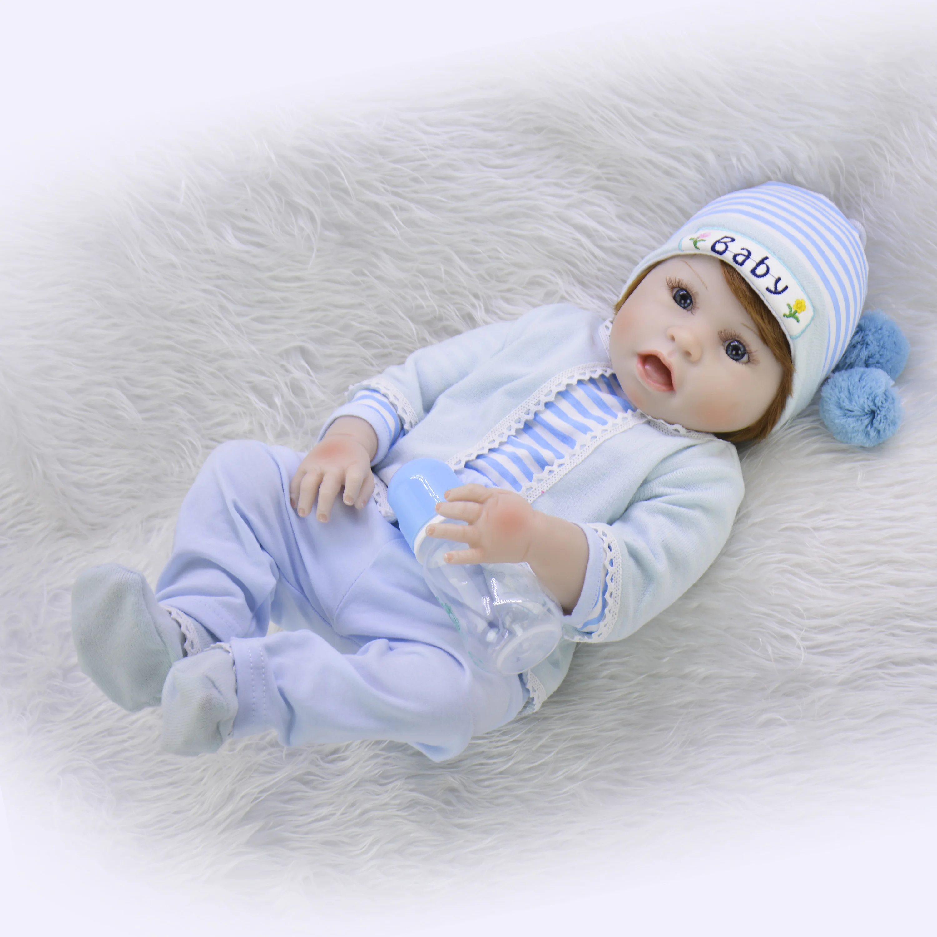 Новое прибытие 23 'ཱུ см Reborn Baby Doll полное Силиконовое боди реалистичное Boneca Menina