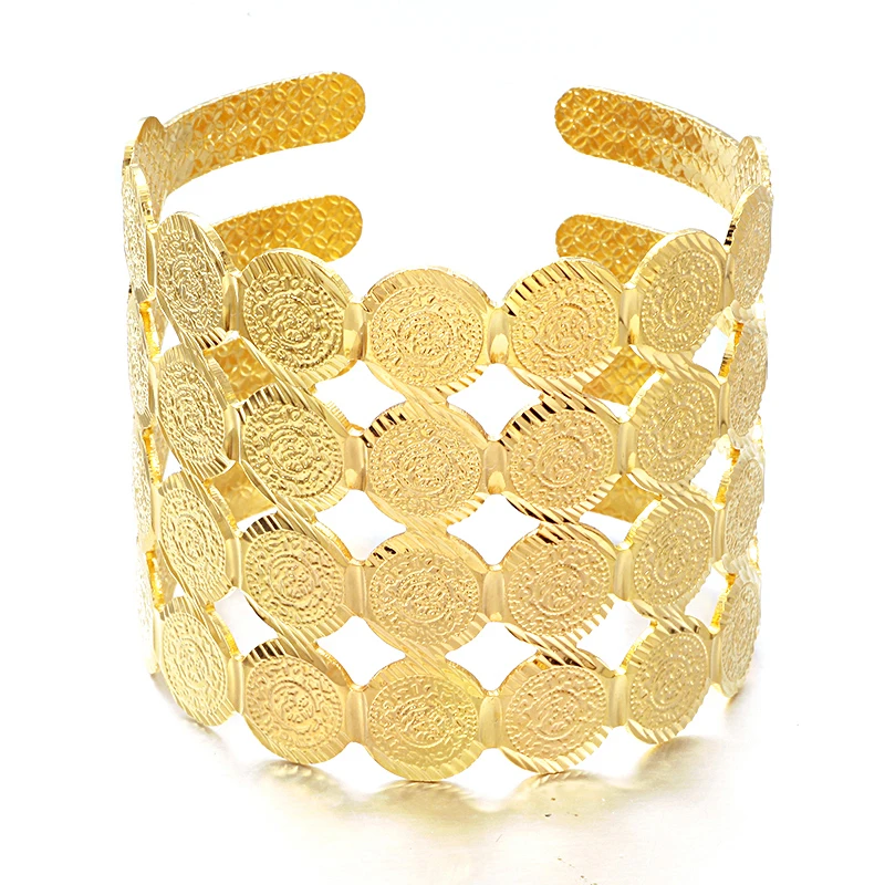 Ethlyn широкий браслет для монет Женские Ювелирные изделия Среднего Востока новое