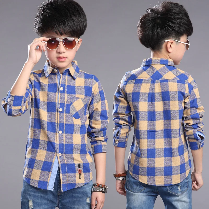 Мальчики Футболки 2016 Лето Красный/Синий/Белый отложным Воротником Мальчиков