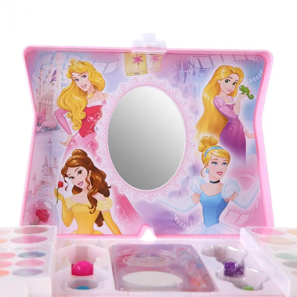 Disney Princess Cosmetics Play Набор для девочек детский набор для макияжа нетоксичный набор из помад с мини-футляром косметические игрушки