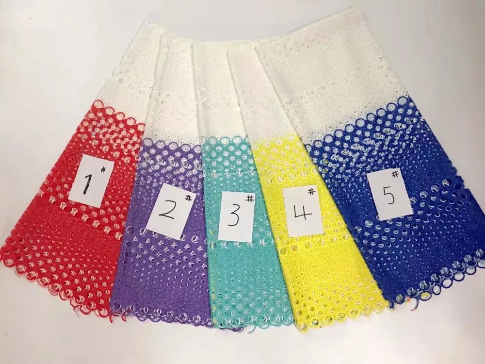 Новое высококачественное гипюровое кружево африканская молочная шелковая