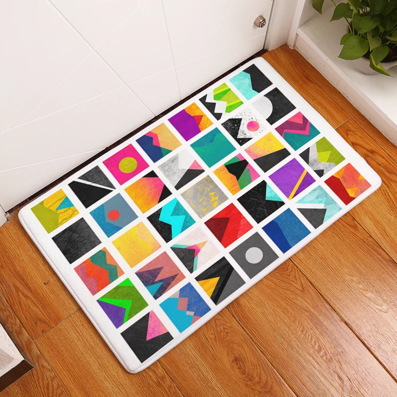 Новинка 2017 года Домашний Декор Цвет геометрическими фигурами ковры не скользит