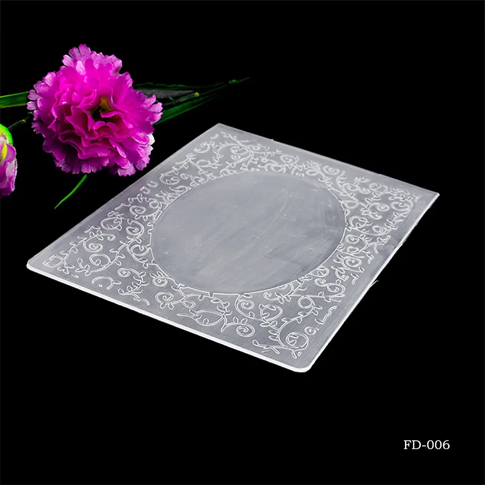 Пластиковая папка для тиснения с овальной рамкой самостоятельного изготовления