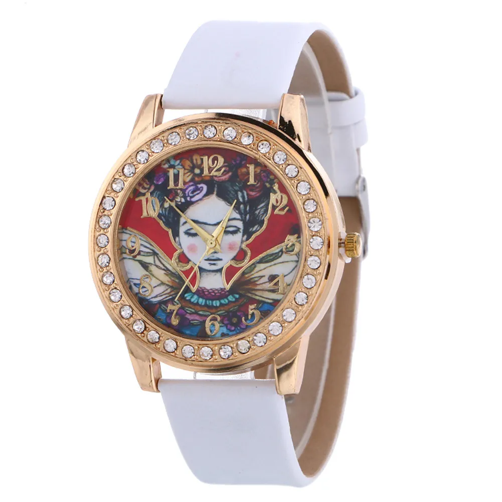 Relojes mujer роскошные женские часы высокое качество стразы кожа Женские кварцевые