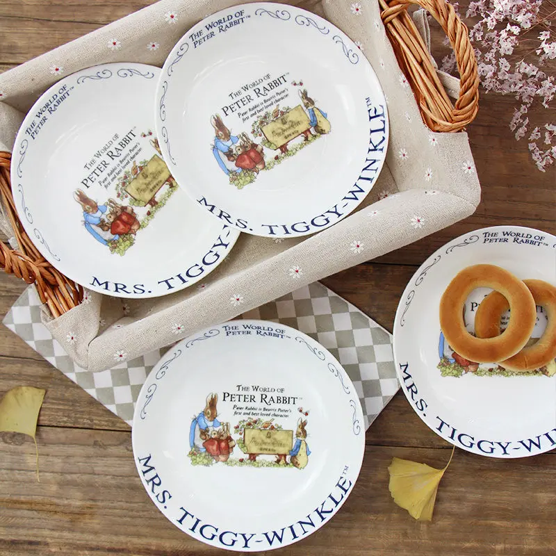 Суповая керамика в западном стиле глубокая тарелка европейском с мультяшным