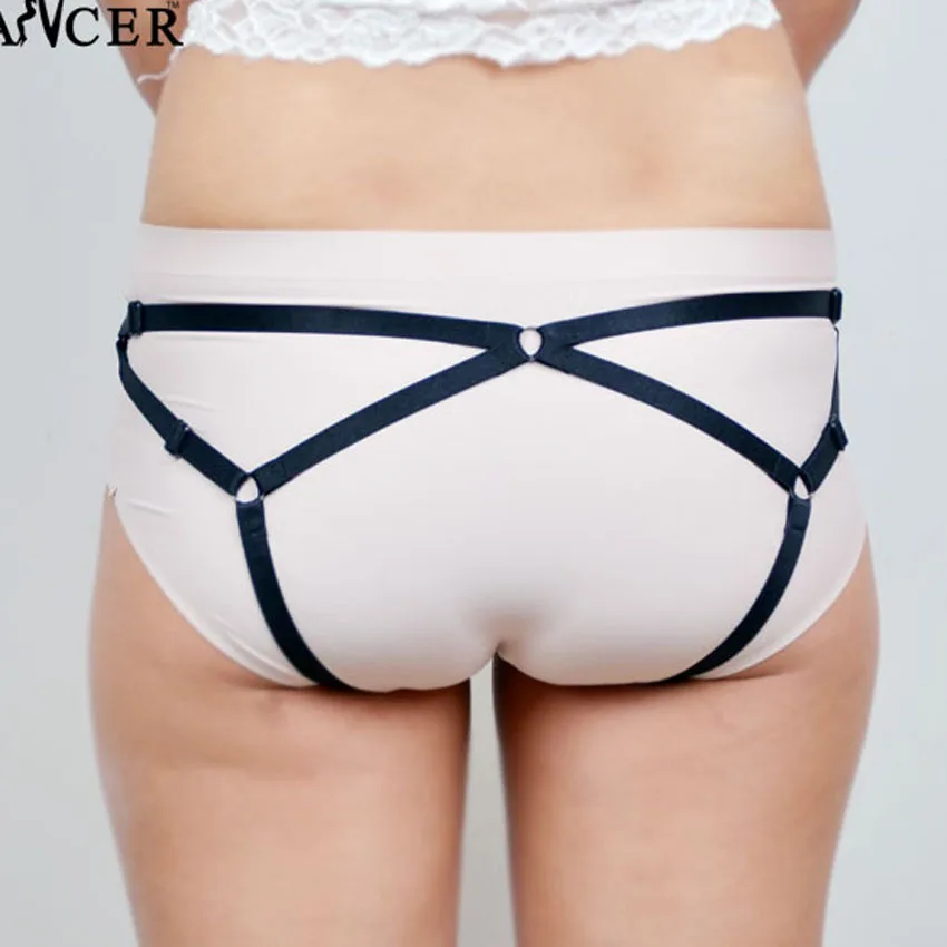 Женские черные трусики с Т образной спинкой очень сексуальные регулируемые