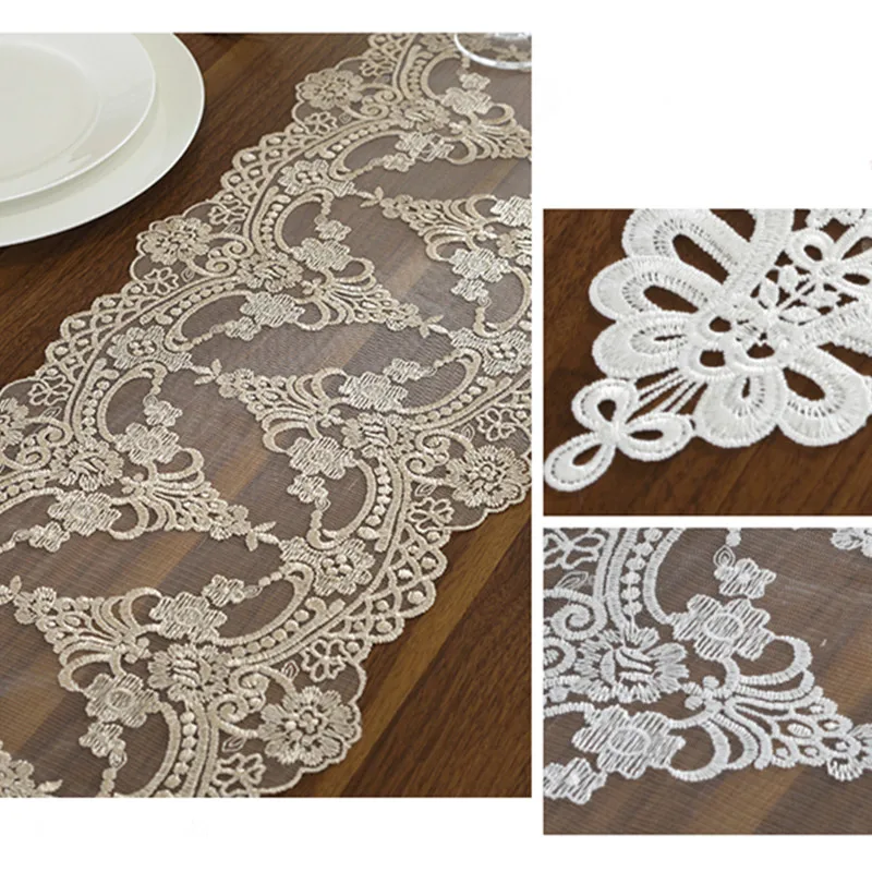 Скатерть с вышивкой элегантная фотография украшение для столовой отеля