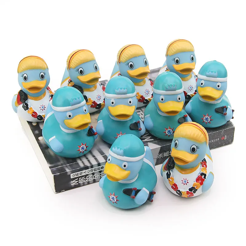 10 шт. силиконовые игрушки для купания гирлянда скейтбординга утка детей ванная