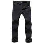 Зимние флисовые брюки для мужчин, эластичные водонепроницаемые ветрозащитные теплые брюки из софтшелла, Женская Повседневная Верхняя одежда, тактические брюки, новые брюки