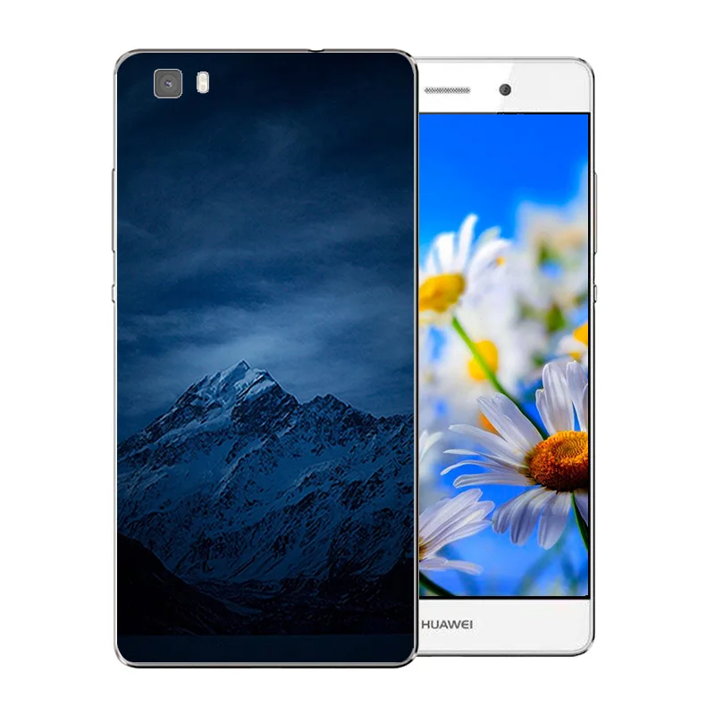 Soft TPU Phone Case for Huawei P8 LITE Silicon Matte Back Cover Anti Knock Slim Funda Ascend Lite Landscape Pattern Coque |