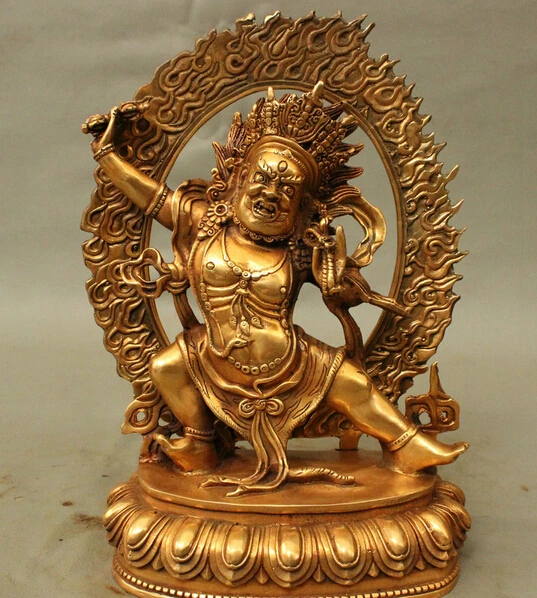 

wholesale factory 10" Tibetan Buddhism Bronze Technics Vajrapani Bodhisattva Tutelary Deity Statue