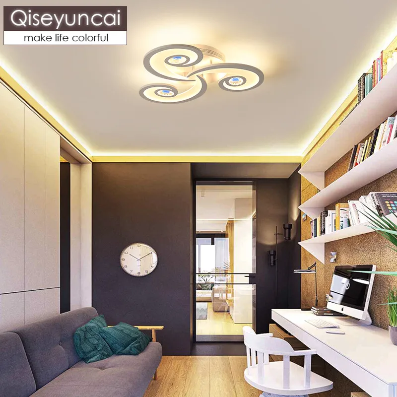 Новинка 2019 Потолочная Светодиодная лампа Qiseyuncai для гостиной атмосферные