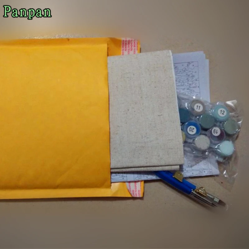 Diy живопись по номерам абстрактная ручная роспись Летняя Пляжная Безрамная