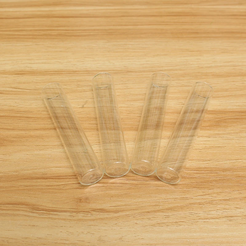 

Newest 5pcs/set Mrosaa Transparent Lab Glass Test Tube With Cork Stoppers Flat 20*100mm Laboratory School Educational Supplies