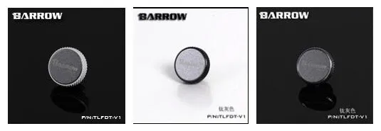 Grey Surface Курган заглушка фитинг разноцветные, алюминиевые сплавы пескоструйная отделка для водяного охлаждения Черный Серебряный Белый TLFDT-V1 - Цвет лезвия: Grey Surface