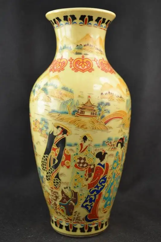 Старый коллекционный декорированный фарфор ручной работы большой дюбель для