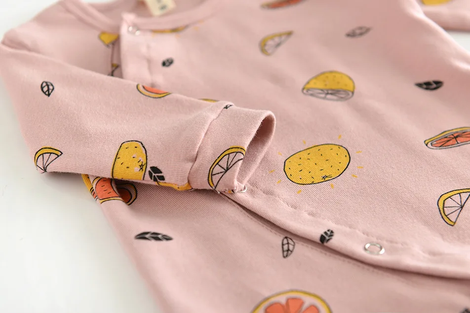 Fruit Hamburger Print Baby Rompers Cute Summer Spring Autumn Boys Girls Clothing Infant Ropa Children's Cartoon Jumpsuit | Детская