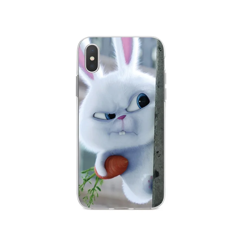 Чехол для Телефона iPhone 6 6S 7 8 Plus 5 5S SE силиконовый чехол с рисунком кролика Пикачу X