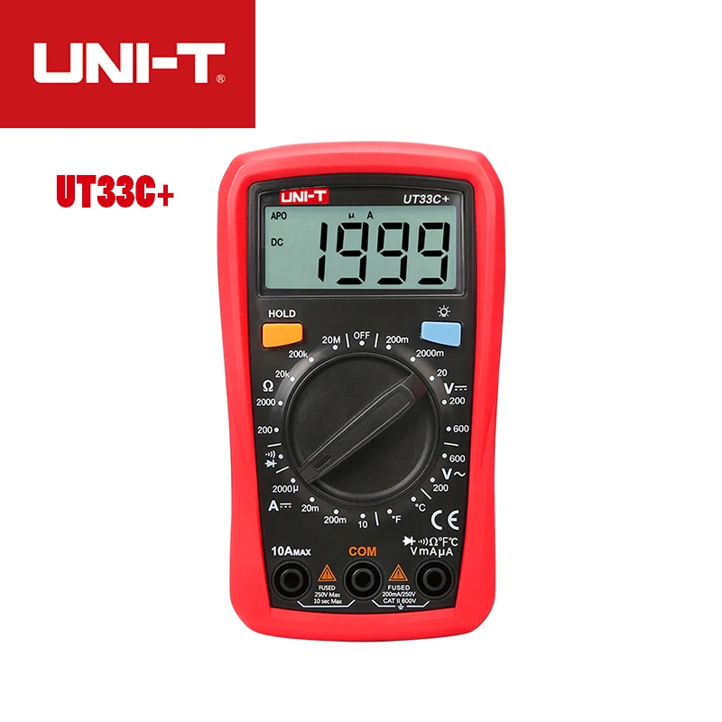UNI T UT33A +/UT33B +/UT33C +/UT33D + Цифровые мультиметры Профессиональный электрический