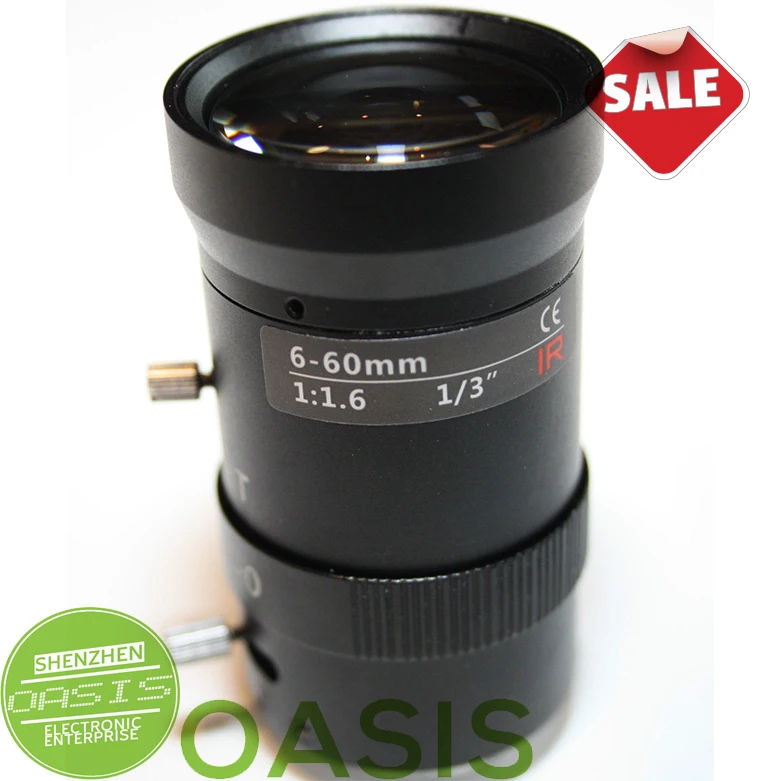 6 - 60 мм с переменным фокусным расстоянием ручной диафрагмой инфракрасный