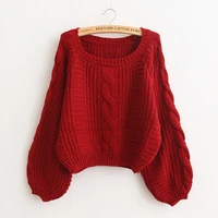 new womens sweater casual knitted pullover winter top autumn winter korean sweater fashion 2019 new women thick sweater jumper