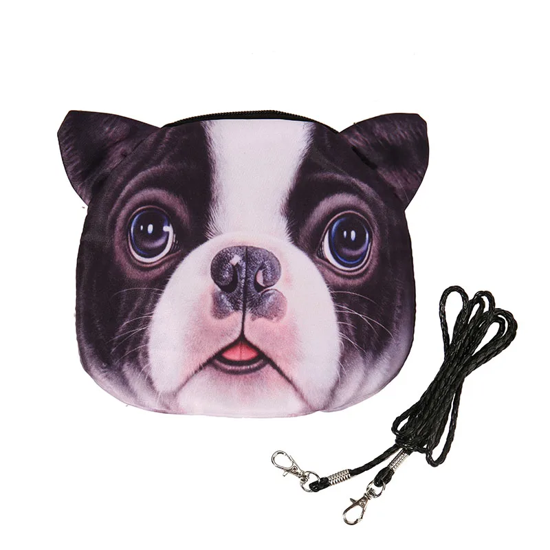 Новый милый чехол на молнии с кошачьим лицом женский кошелек/Детская сумочка для