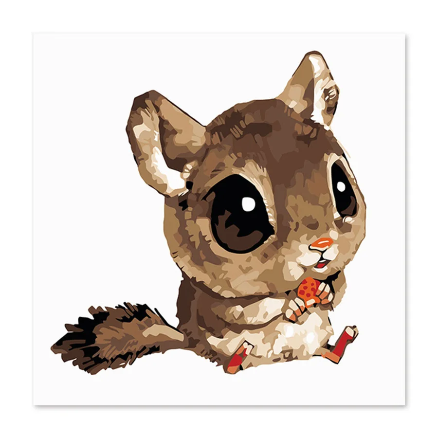 

Big eyes squirrels Adorable cute Draw on canvas Digital Painting Famous paintings Abstract Diy by numbers