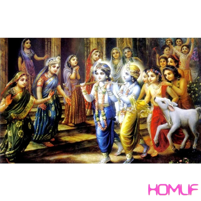 Алмазная картина красивый Властелин Шри Кришна мозаика вышивка продажа стежка