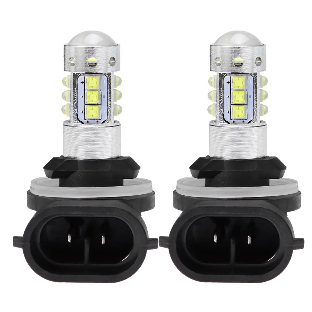 

2pcs 881 H27 Super Led Bulbs 80w Auto lights car led bulbs Car Light Source DC 12V-24V 6500K White Fog Lamp Car Headlight H1 H3