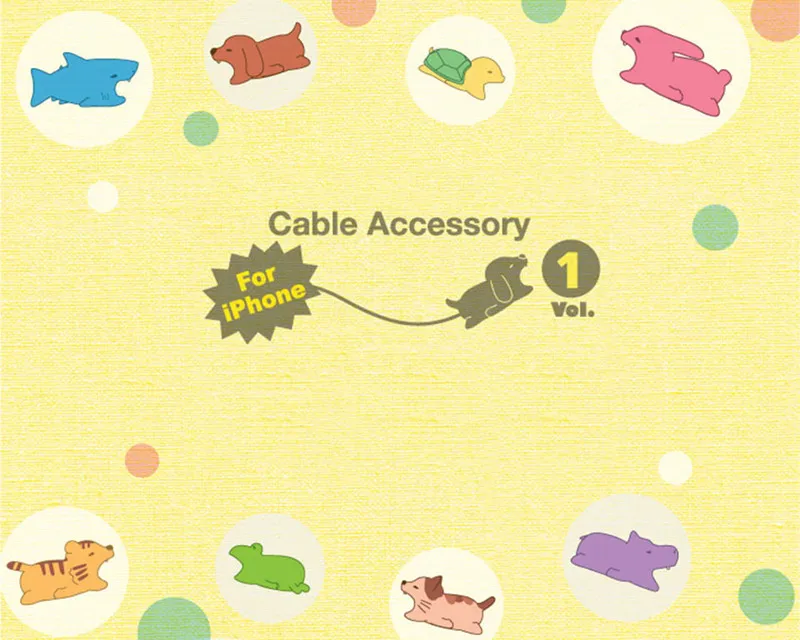 DROPSHIPPING Cable Management Protector Winder Animal Bite Shaped Tiger Dog Doll Toy 2*2*4cm | Игрушки и хобби