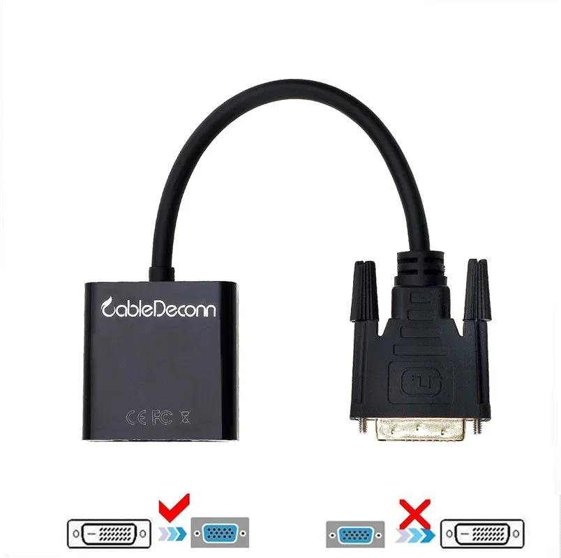 Активный DVI-D 24 + 1 папа к VGA 15 pin HDTV Женский монитор USB адаптер Соединительный кабель