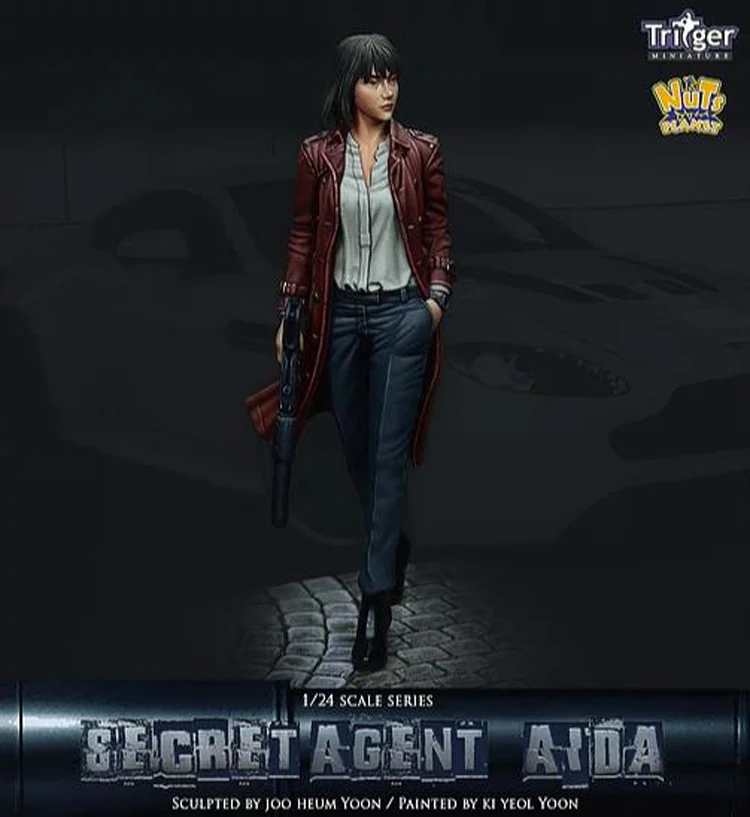 1:24 модельная фигурка из смолы Secret Agent Aida R157 | Игрушки и хобби
