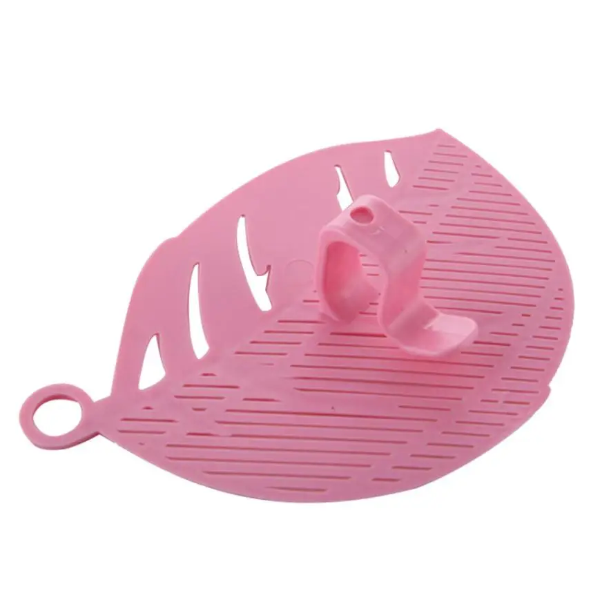 Pink 1 шт. Прочный инструмент для очистки риса чистая форма листа промывка риса сито чистящий гаджет кухонные зажимы инструмент - Цвет: Pink