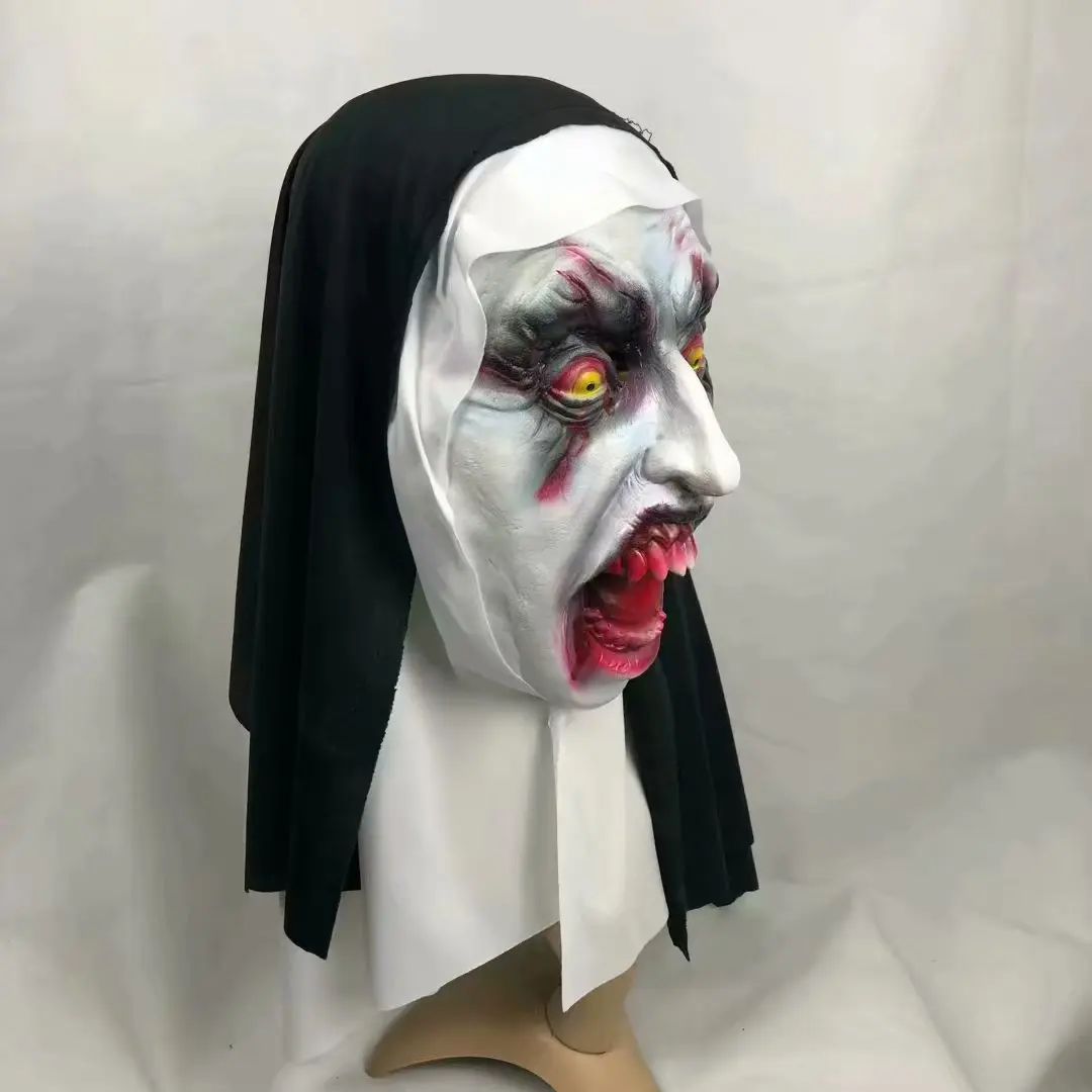 Террор сестра Косплэй привидение-дьявол монахини Cos кровавый латекс головных