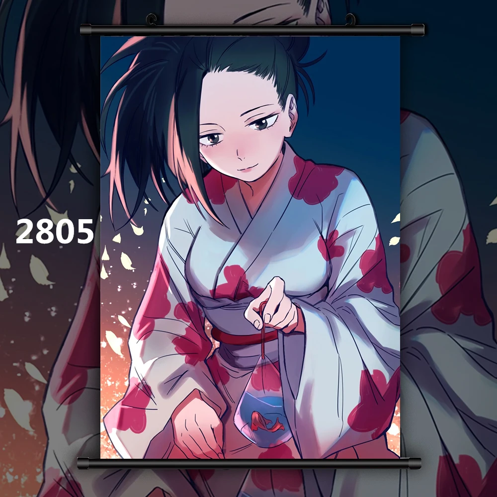 2805 Boku no My Hero Academy Ochaco Uraraka химико Тога yaoyoarozu Momo Asui Tsuyu Ashido Mina Аниме Манга настенный плакат прокрутки - Цвет: 2805