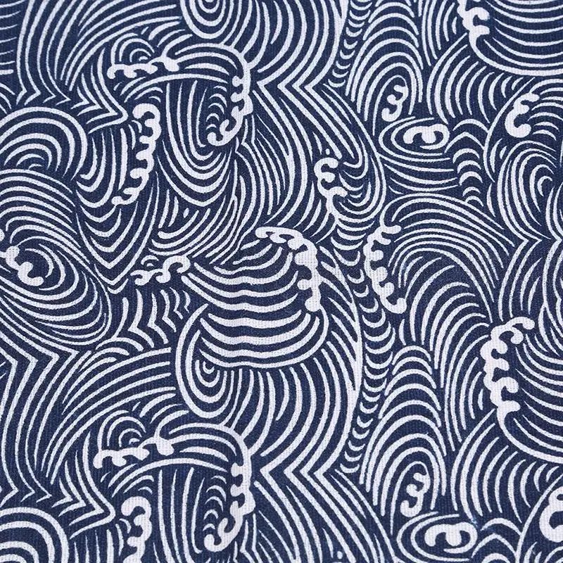 Wave Хлопок белье Домашний фон ткань стол украшение для салфеток салфетки плед Веерообразный принт Ретро Стиль Салфетка - Цвет: Wave
