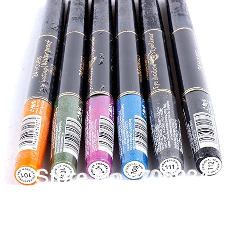 Матовые тени для век пигмент 24 шт. 12 цветов 2 в 1 водостойкие стойкие Карандаш