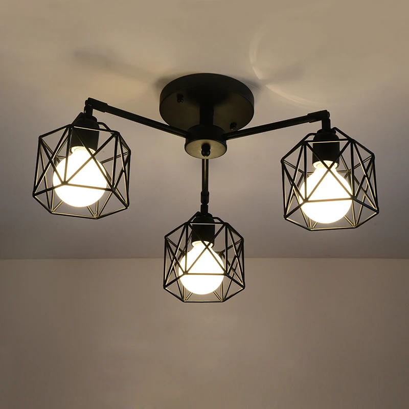 3/5/8 головок в скандинавском стиле птичья клетка дизайнерская потолочная лампа