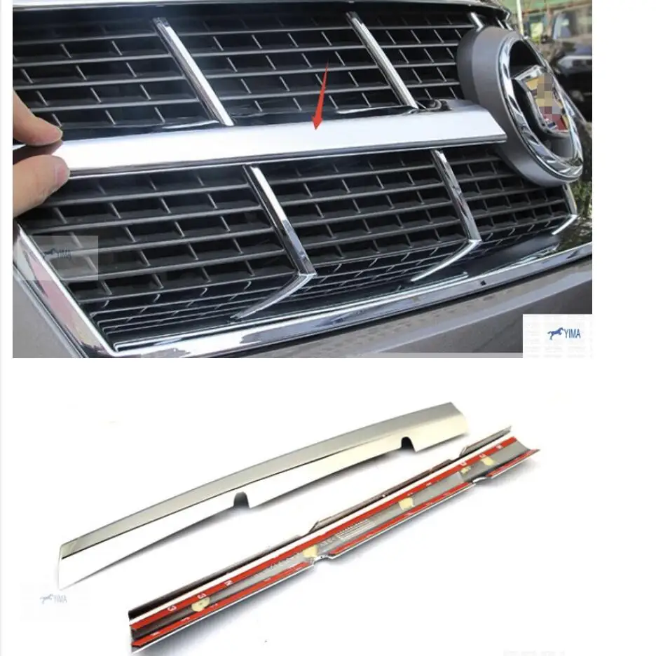 Yimaautotrims авто аксессуары Передняя решетка гриль крышка комплект отделка ободок 2 шт. для Cadillac SRX 2010