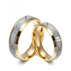 Модное кольцо для пары для женщин и мужчин, матовое кольцо из нержавеющей стали с CZ любовником, обручальные кольца для свадьбы